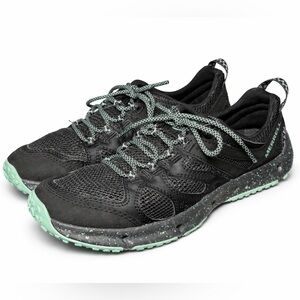 Merrell Trail Running Shoes Women’s 6 Black Mint Grip Athletic Sneakers
